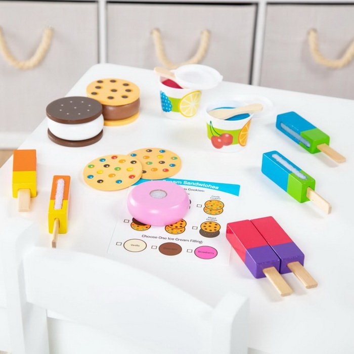 Melissa & Doug Drevená sada nanukov, 24 ks