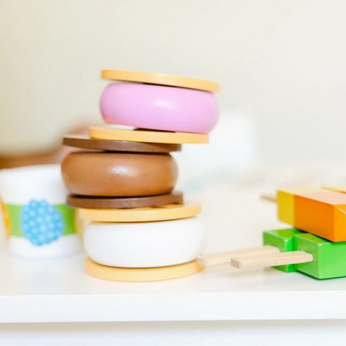 Melissa & Doug Drevená sada nanukov, 24 ks
