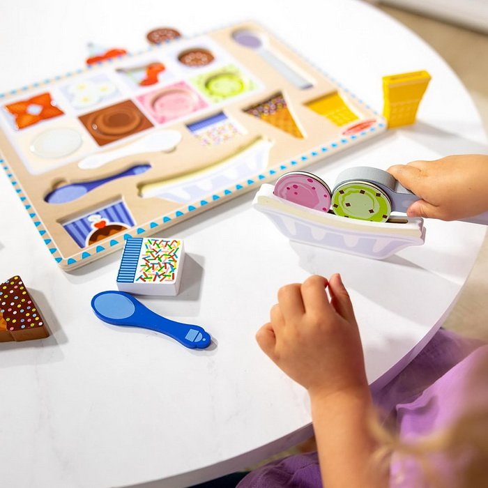 Melissa & Doug Magnetické puzzle Zmrzlina, 16 ks