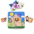 Bigjigs Toys Vkladacie puzzle životný cyklus Včela, 6 dielikov