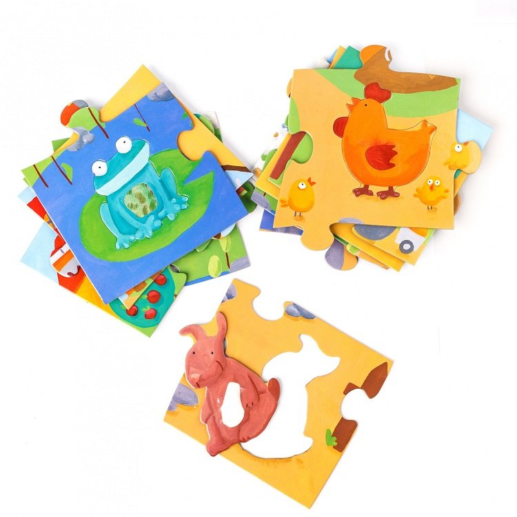 Djeco Obrovské hmatové puzzle Farma