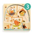 Djeco Trojvrstvové puzzle Stromček domček