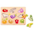 Tooky Toy Puzzle vkladacie Zelenina