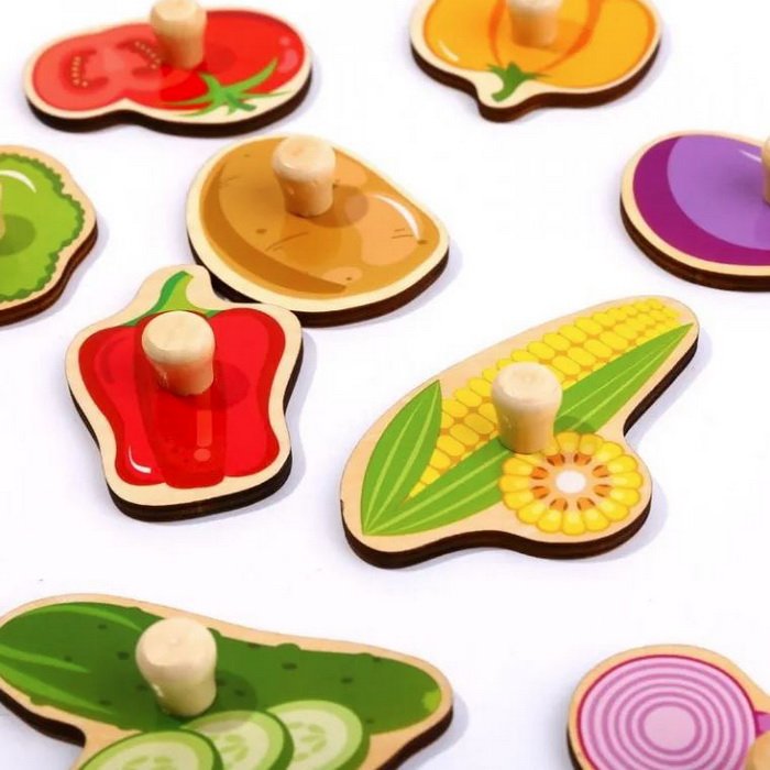 Tooky Toy Puzzle vkladacie Zelenina