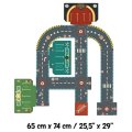 Djeco Puzzle Mestský okruh Crazy Motors, 24 dielikov