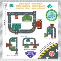 Djeco Puzzle Mestský okruh Crazy Motors, 24 dielikov