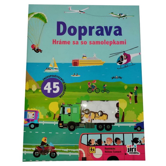 Hráme sa so samolepkami Doprava, 45 ks