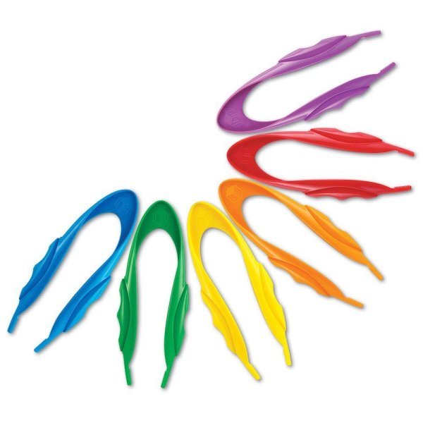 Learning Resources Maxi farebné pinzety, 12 ks