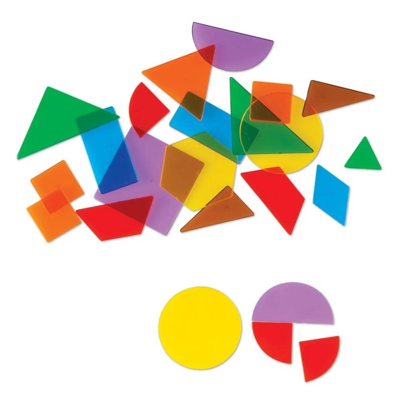 Learning Resources Priesvitné geometrické tvary, 408 ks