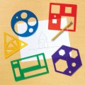 Learning Resources Šablóny základných geometrických tvarov, 5 ks
