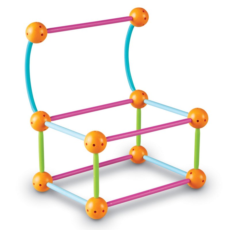 Learning Resources Stavebnica geometrické tvary, 170 ks