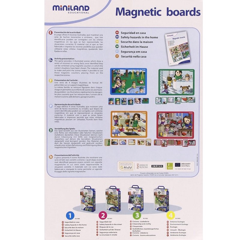 Magnetické tabuľky - Bezpečne doma a na ihrisku
