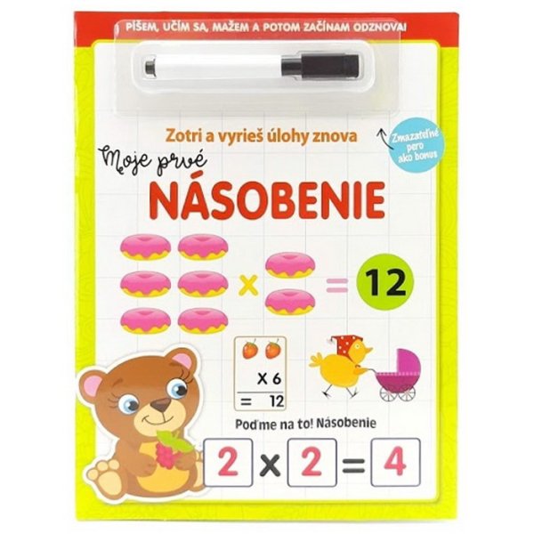 Pracovný zošit Zotri a vyrieš Násobenie, 16 strán