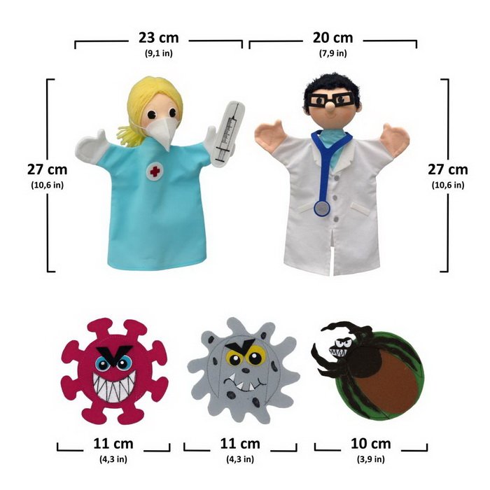 Školská maňušková sada Hygiena, 5 ks
