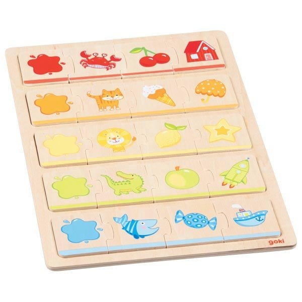Goki Puzzle Spoznávame farby