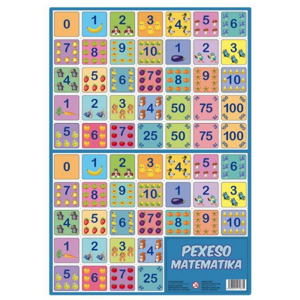 Hydrodata Pexeso papierové Matematika, 32 párov