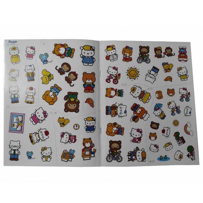 Samolepková knížka Hello Kitty Rodina, 40+ ks