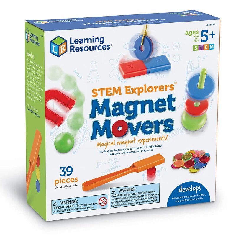 Learning Resources Experimenty Magnet Movers, 39 ks