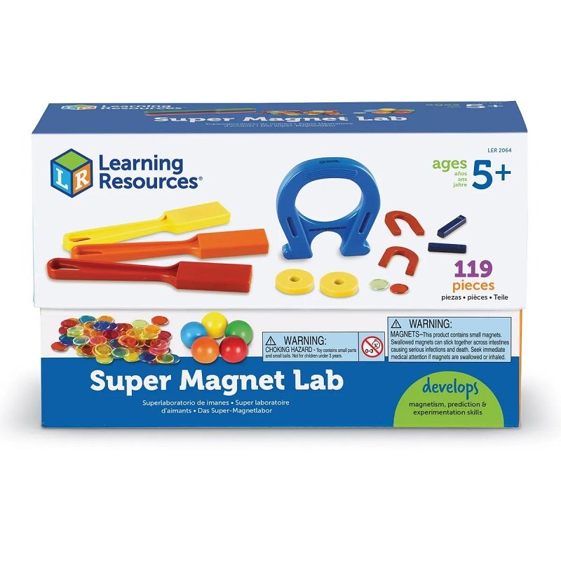 Learning Resources Magnetická laboratórna zostava, 119 ks