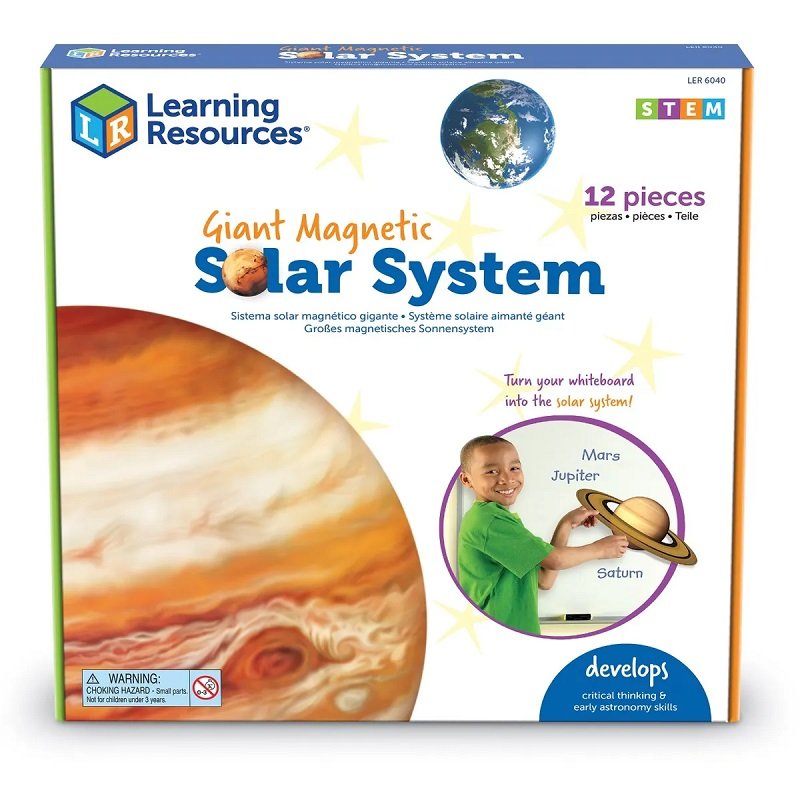 Learning Resources Magnetická slnečná sústava, 12 ks