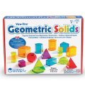 Learning Resources Priehľadné farebné geometrické telesá, 14 ks