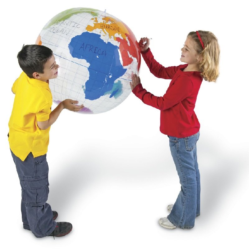 Learning Resources Veľký popisovací nafukovací glóbus, 68 cm