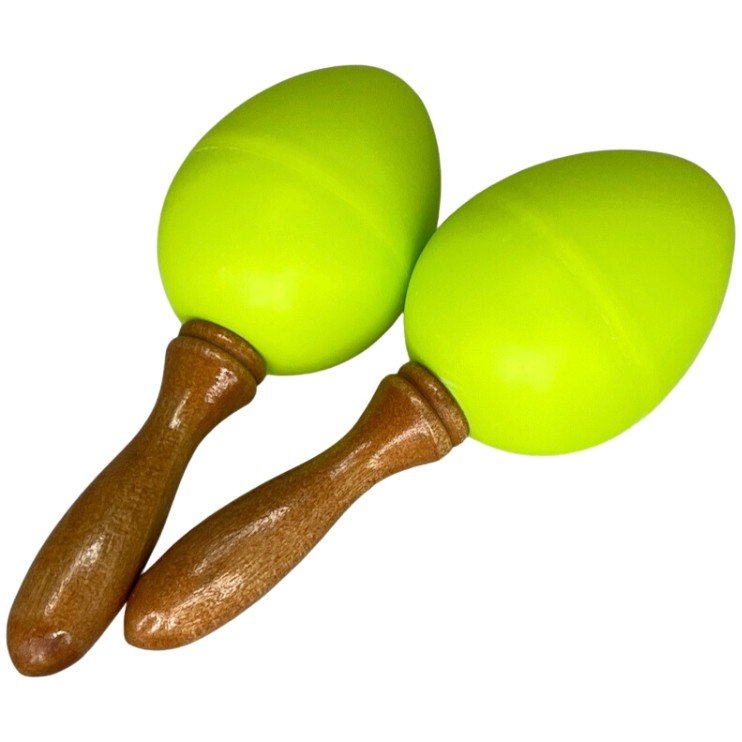 Detské maracas s krátkou rúčkou, 11 cm