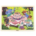 Viga Drevené puzzle Narodeniny, 24 dielikov
