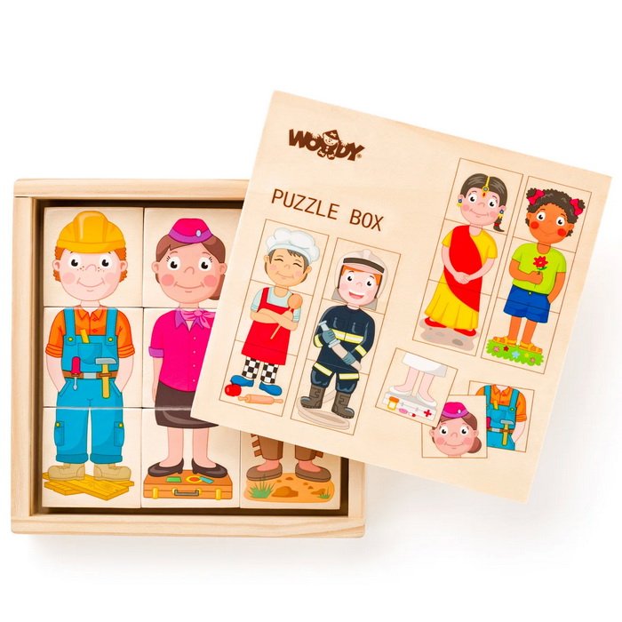 Woody Skladačka Ľudia a povolania, 36 dielikov