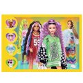 Trefl Puzzle 4v1 Šťastný svet Barbie