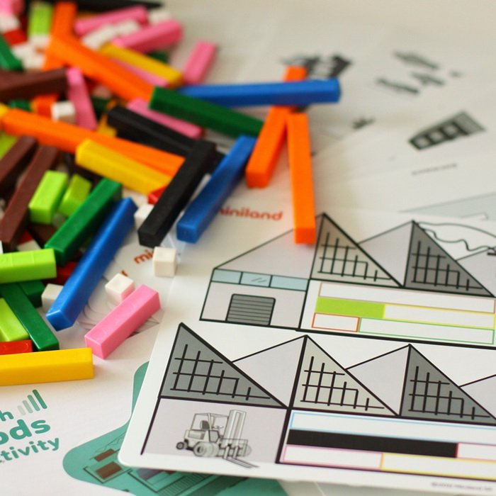 Miniland Matematické aktivity s tyčinkami, 250 ks