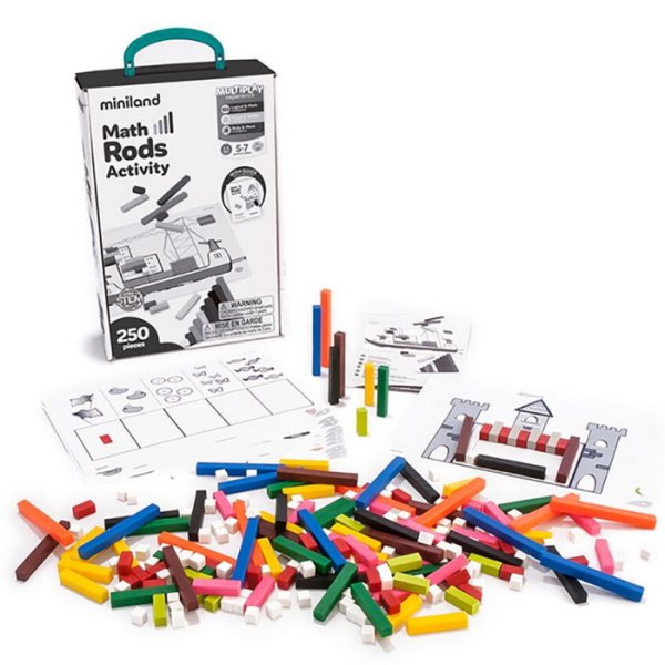 Miniland Matematické aktivity s tyčinkami, 250 ks