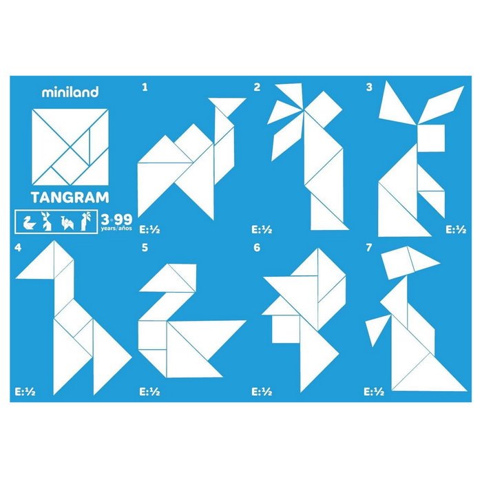 Miniland Tangram pre 12 detí