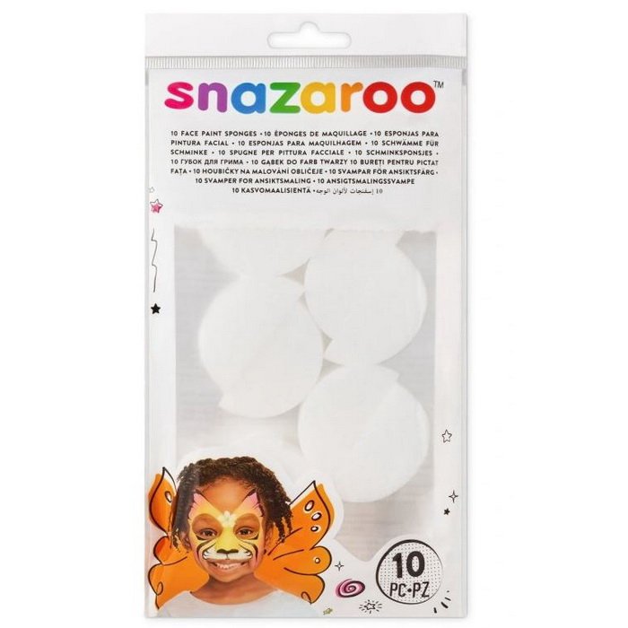 Snazaroo Hubky na tvár rozpolené, 10 ks