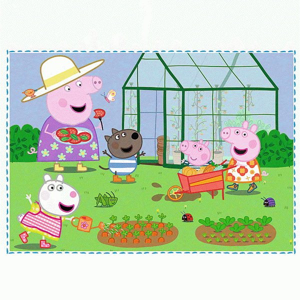 Trefl Puzzle 4v1 Peppa Pig Spomienka na prázdniny
