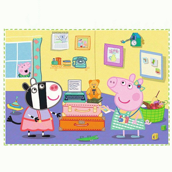 Trefl Puzzle 4v1 Peppa Pig Spomienka na prázdniny