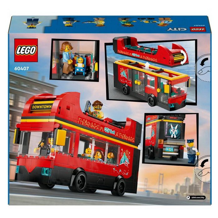 Lego City 60407 Červený dvojposchodový autobus, 384 ks