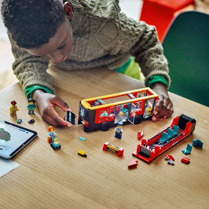 Lego City 60407 Červený dvojposchodový autobus, 384 ks
