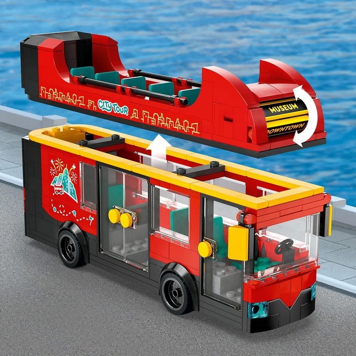 Lego City 60407 Červený dvojposchodový autobus, 384 ks