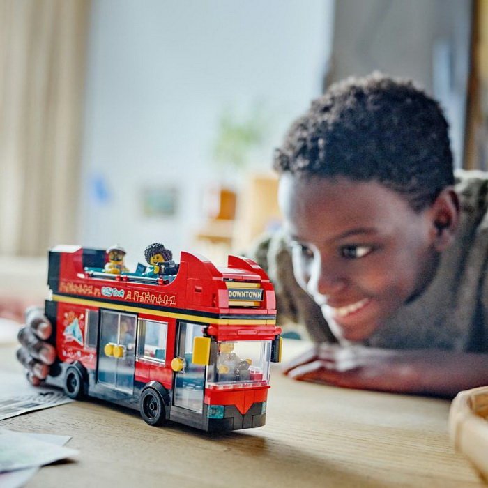 Lego City 60407 Červený dvojposchodový autobus, 384 ks