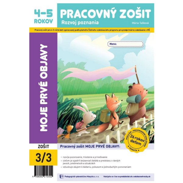 Moje prvé objavy pracovný zošit 4-5 (2024, 26. edícia)
