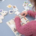 Bigjigs Didaktické puzzle Protiklady, 32 ks