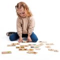 Bigjigs Didaktické puzzle Protiklady, 32 ks