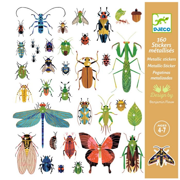 Djeco Samolepky Mikrokozmos, 160 ks