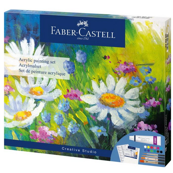 Faber Castell Akrylový set s príslušenstvom, 18 ks