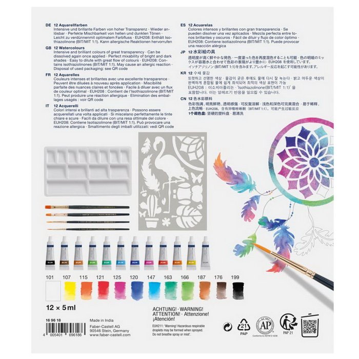 Faber Castell Akvarelový set s príslušenstvom, 18 ks