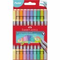 Faber Castell Fixky Fibre-Tip obojstranné pastelové, 10 ks