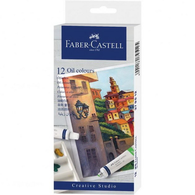 Faber Castell Olejové farby v tube, 12 ks