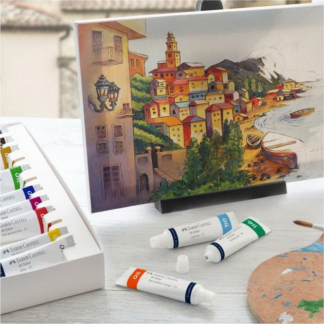 Faber Castell Olejové farby v tube, 24 ks