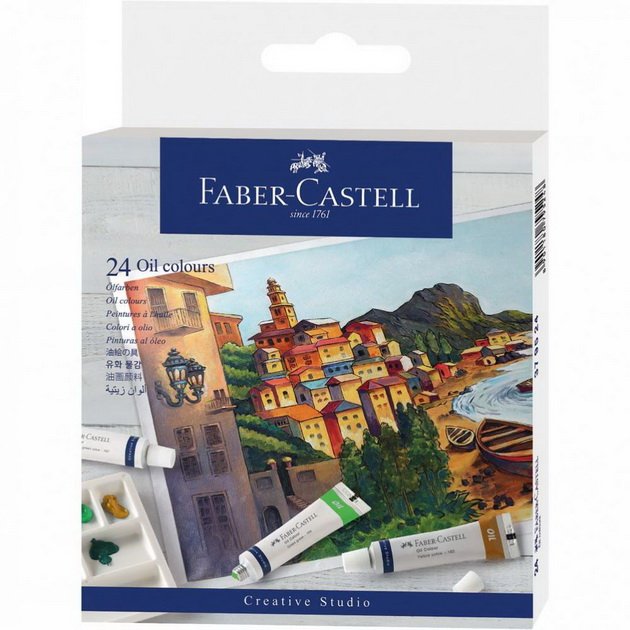 Faber Castell Olejové farby v tube, 24 ks